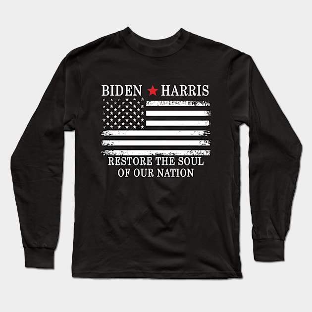 Biden Harris 2020 Long Sleeve T-Shirt by Magic Arts